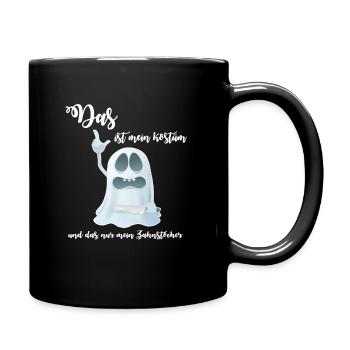 DAS ist mein Kostüm und das nur mein Zahnstocher - Tasse einfarbig - Schwarz - Rechts