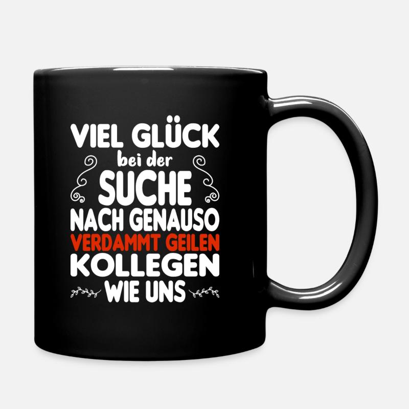 Kollege Kollegin Abschied - Tasse einfarbig - Schwarz