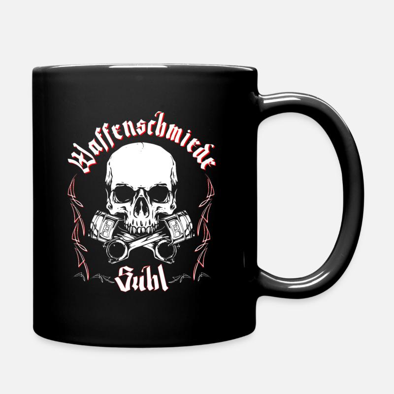 Waffenschmiede Simson Suhl - Kolben - Tasse einfarbig - Schwarz