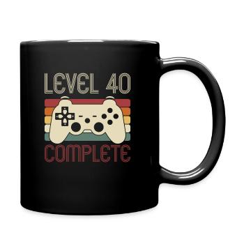 Niveau 40 Jeu complet 40 ans Anniversaire - Mug uni - noir - Droite