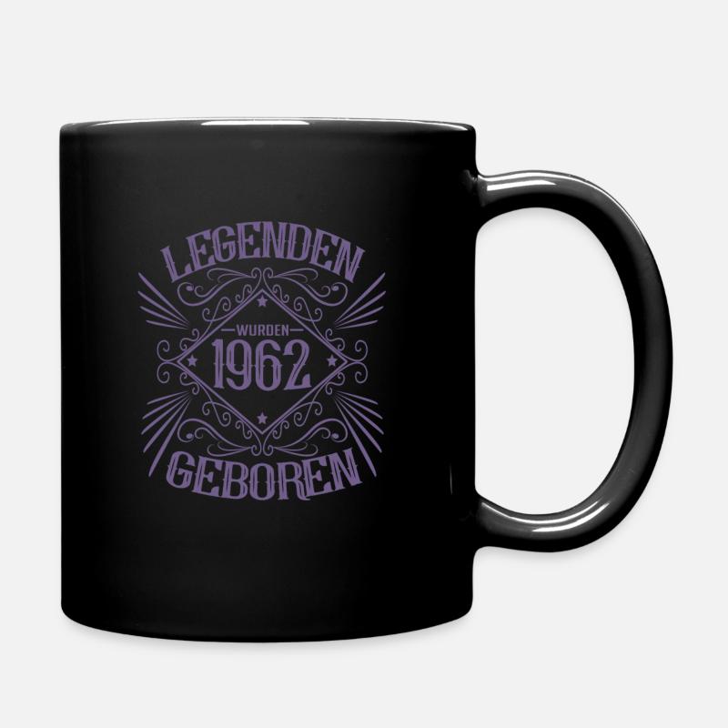 Legenden wurden 1962 geboren 60. Geburtstag - Tasse einfarbig - Schwarz