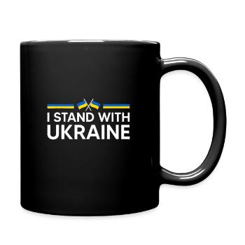 I Stand With Ukraine - Full Colour Mug - black - Right