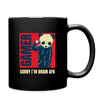 Sorry I´m Brain AFK - Tasse einfarbig - Schwarz - Rechts