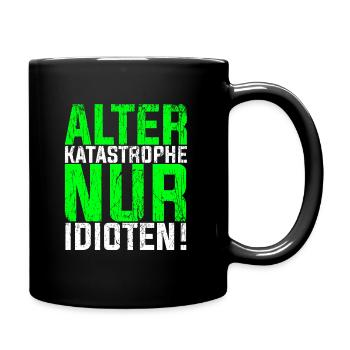 Mechaniker Spruch KFZ Mechaniker Schrauber Geschen - Tasse einfarbig - Schwarz - Rechts