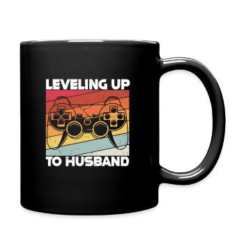 Level Aufgestiegen Zum Ehemann Zocker Gamer Gaming - Tasse einfarbig - Schwarz - Rechts