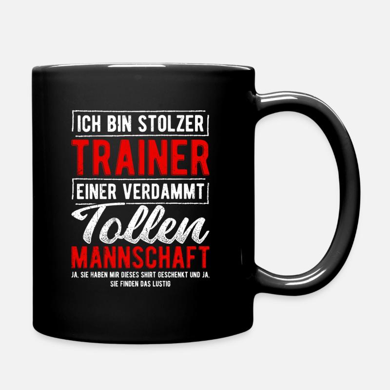 Stolzer Trainer Coach Fussballclub Geschenk - Tasse einfarbig - Schwarz