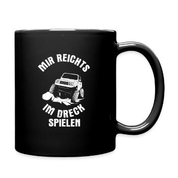 Auto Allrad Offroad 4x4 SUV Männer Jungen Geschenk - Tasse einfarbig - Schwarz - Rechts