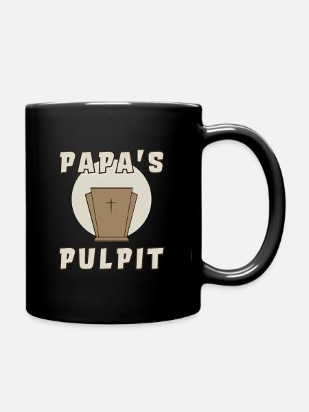 Pulpito di papà - Tazza monocolore - nero