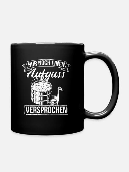 Saunameister - Geschenk Sauna Spruch Saunieren - Tasse einfarbig - Schwarz