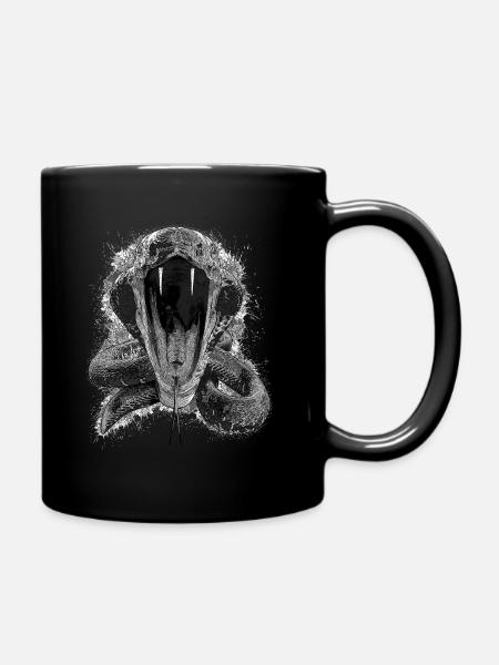 ANGRY Cobra - Impression Noir & Blanc - Mug uni - noir
