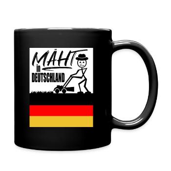 Mäht in Deutschland - Tasse einfarbig - Schwarz - Rechts
