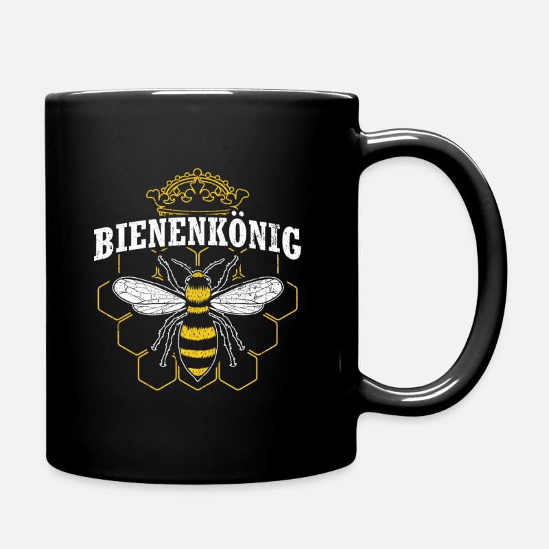 Bienenkönig | Imker Geschenk Imkerei Bienenzüchter - Tasse einfarbig - Schwarz