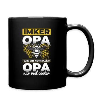 Imker Opa, wie ein normaler Opa nur viel cooler - - Tasse einfarbig - Schwarz - Rechts