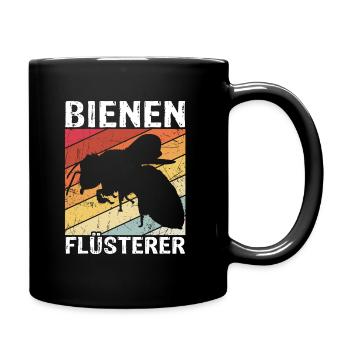 Bienen Flüsterer - Imker Biene Imkerei Geschenk - Tasse einfarbig - Schwarz - Rechts