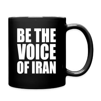 Be the voice of iran - Tasse einfarbig - Schwarz - Rechts