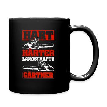 Hart Härter Landschaftsgärtner Gartenarbeit Gesche - Tasse einfarbig - Schwarz - Rechts