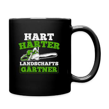 Hart Härter Landschaftsgärtner Gartenarbeit Gesche - Tasse einfarbig - Schwarz - Rechts