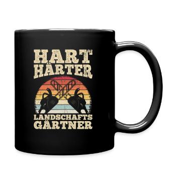 Hart Härter Landschaftsgärtner Gartenarbeit Gesche - Tasse einfarbig - Schwarz - Rechts