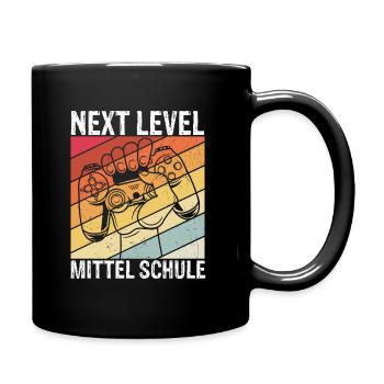 NEXT LEVEL MITTELSCHULE - neues Abenteuer Gamer Vi - Tasse einfarbig - Schwarz - Rechts