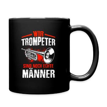 Trompete Liebhaber Orchester Keine Ruhe Geschenk M - Tasse einfarbig - Schwarz - Rechts