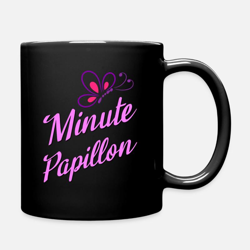 minute papillon - Mug uni - noir