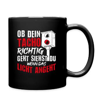 Mechaniker Raser Mechatroniker Autofans Tuner Auto - Tasse einfarbig - Schwarz - Rechts