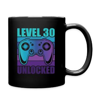 30th Birthday Gamer Gaming Level 30 Débloqué - Mug uni - noir - Droite
