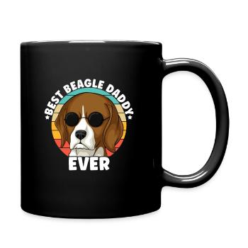 Best Beagle Daddy Ever Puppies Dog Lover Dogs - Full Colour Mug - black - Right