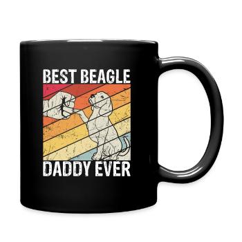 Best Beagle Daddy Ever Dog Lover Dog Dog Pa - Full Colour Mug - black - Right