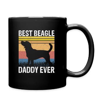 Beagle Dog Dog Daddy Dog Lover Dog Fans Hun - Full Colour Mug - black - Right
