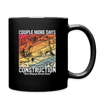 Construction Construction Site Construction Worker Building Family Tisc - Full Colour Mug - black - Right