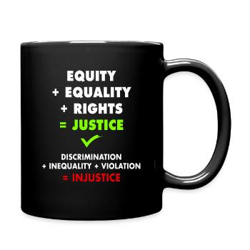 Dites NON à l'injustice ! - Mug uni - noir - Droite