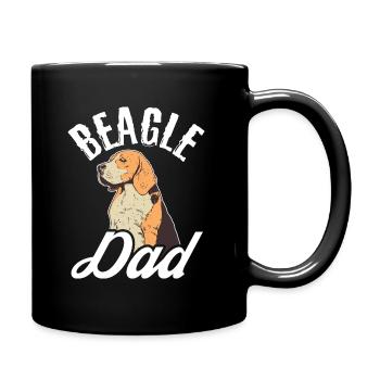 Beagle Dad Dog Dad Dad Dad Owner Fun Dogs - Full Colour Mug - black - Right