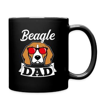 Beagle Dad Dog Dad Dad Dad Owner Fun Dogs - Full Colour Mug - black - Right