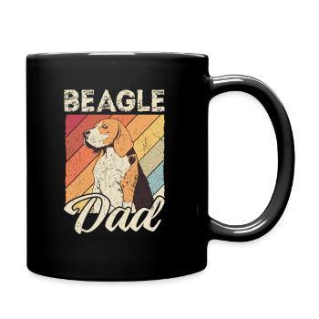 Beagle Dad Dog Dad Dad Dad Owner Dogs Beagl - Full Colour Mug - black - Right