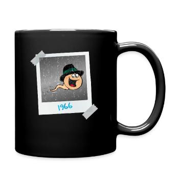 1966 - ein Foto von mir bei der Zeugung - Tasse einfarbig - Schwarz - Rechts