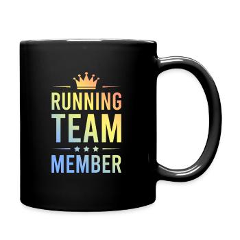 Running Team Colorful - Full Colour Mug - black - Right