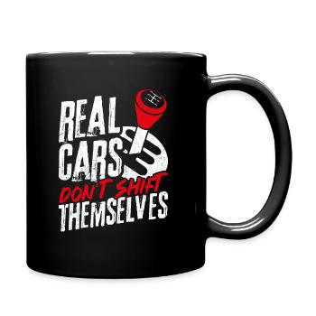 Tuning Autoliebhaber Reparieren Autos Mechaniker E - Tasse einfarbig - Schwarz - Rechts