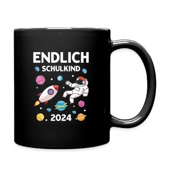 Écolier 2024 Inscription à l’école de l’espace écolier - Mug uni - noir - Droite