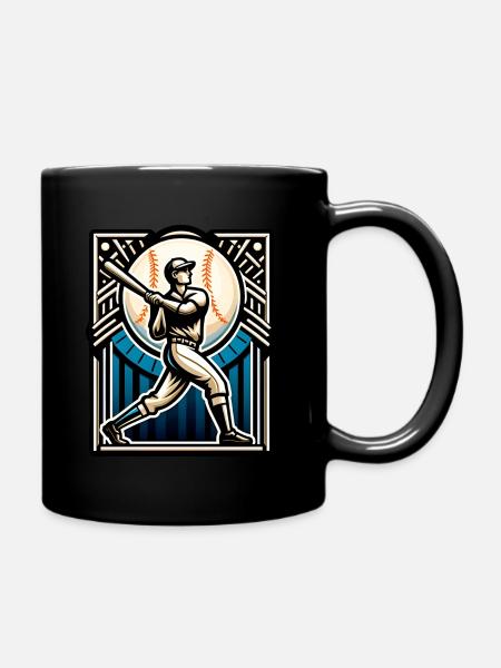 Baseball - Tasse einfarbig - Schwarz