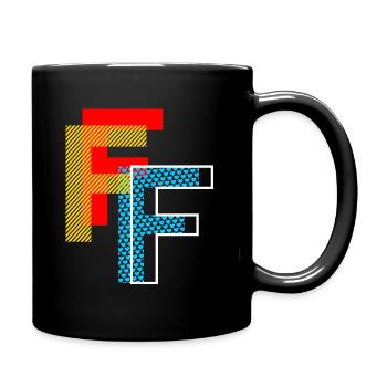 The F - Full Colour Mug - black - Right