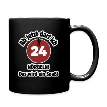 24e anniversaire À partir de maintenant, je peux harceler - m’amuser - Mug uni - noir - Droite