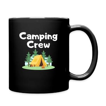 Camping Crew - Tasse einfarbig - Schwarz - Rechts