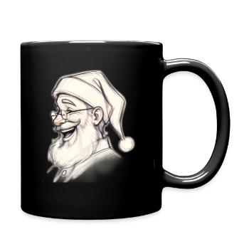 Santa Chef Skizzen-Tee - Tasse einfarbig - Schwarz - Rechts