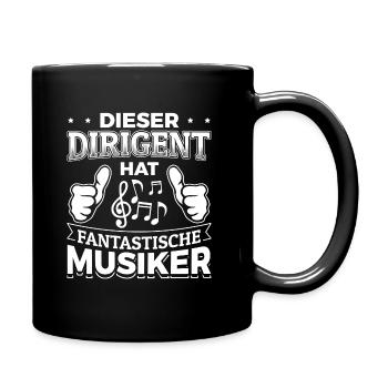 Dieser Dirigent hat fantastische Musiker - Chor - Tasse einfarbig - Schwarz - Rechts