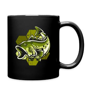 Angler fish - Full Colour Mug - black - Right