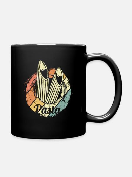 Pasta Nudeln - Tasse einfarbig - Schwarz