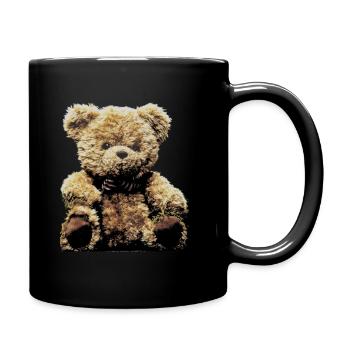 Bear cuddly toy stuffed animal teddy bear - Full Colour Mug - black - Right