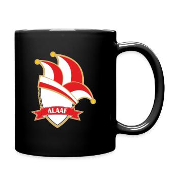 Orden Karneval Alaaf rot - Tasse einfarbig - Schwarz - Rechts