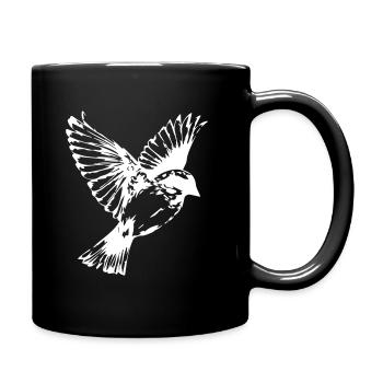 Oiseau perroquet hirondelle hirondelle cadeau - Mug uni - noir - Droite